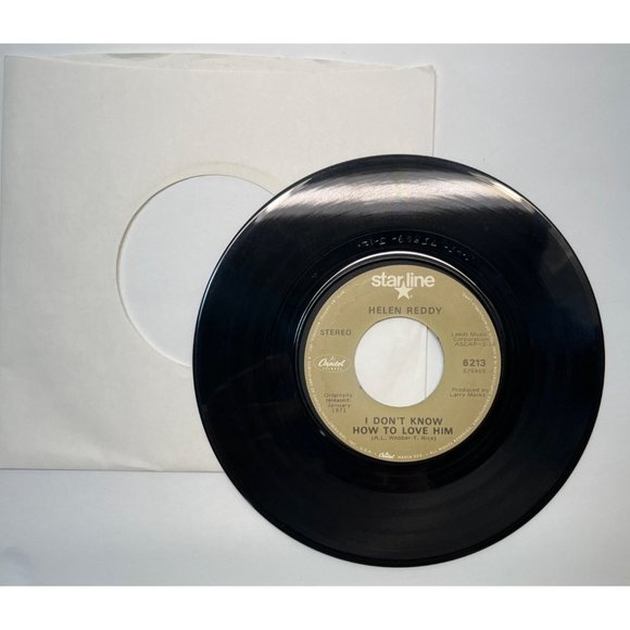 Helen Reddy I Am Woman /Don't Know How to Love Him 45 Soft Rock Capitol Starline - Picture 4 of 4